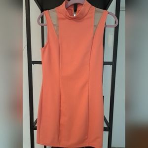 Fitted Coral Boutique Dress